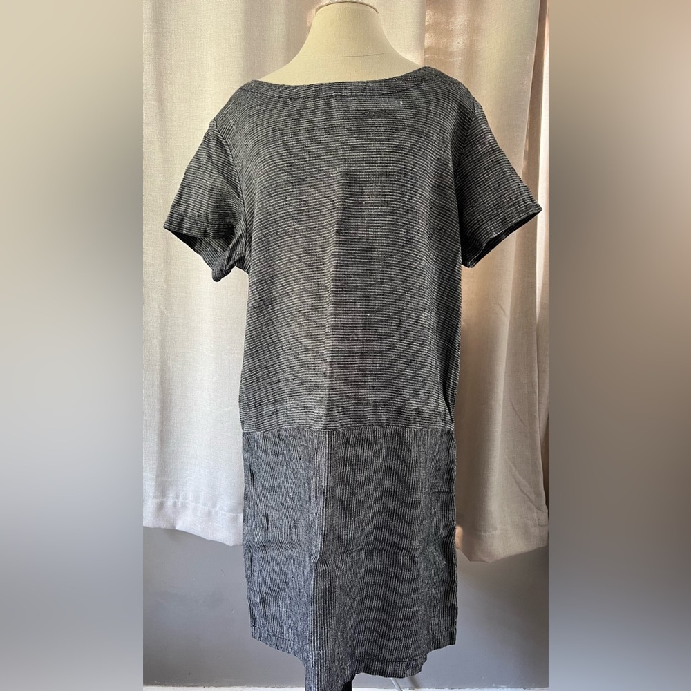 Garnet Hill linen short sleeve dress Size 12